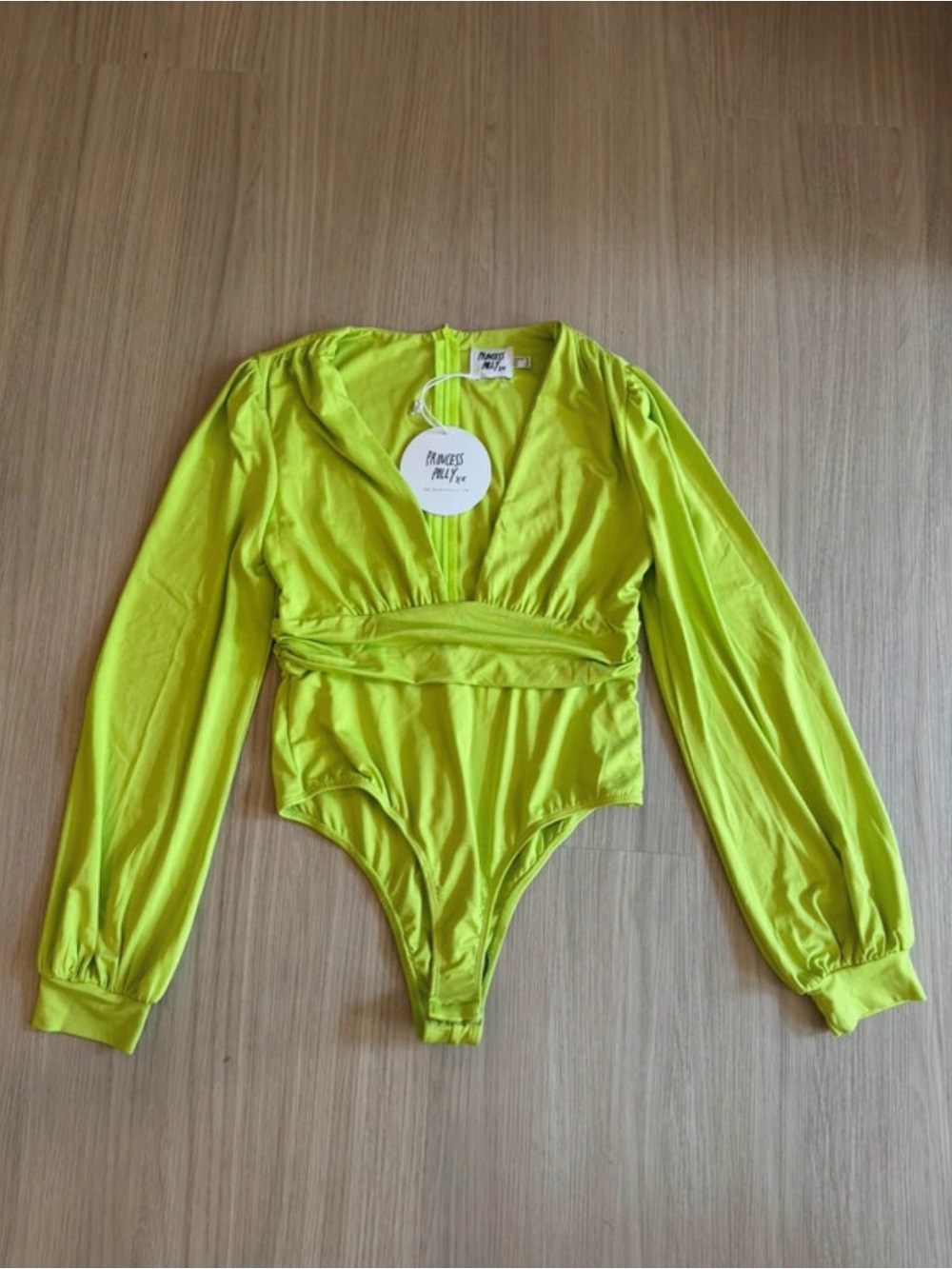 NEW Neon Lime Long-Sleeve Bodysuit
